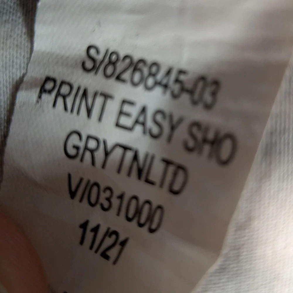 Gap Shorts Mens Large Grey White Tie Dye Stripe 9
